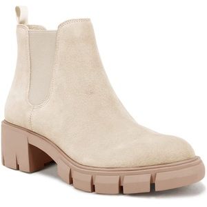 Suede Ankle Block Chelsea Boots